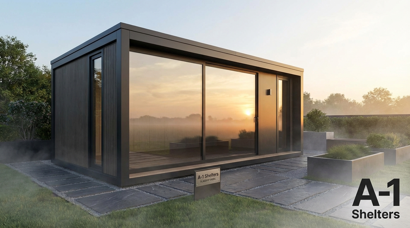 Modern minimalist portable building studio