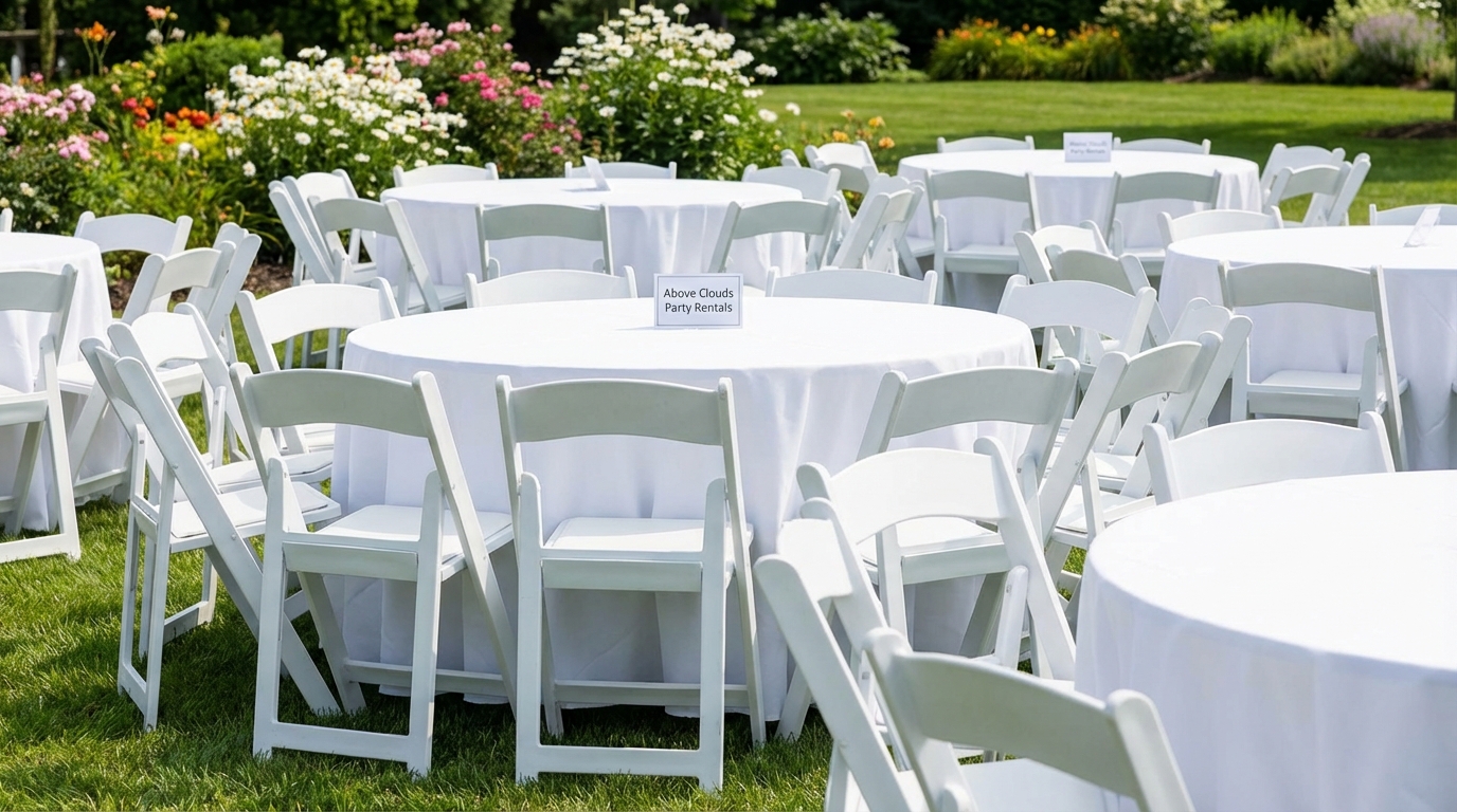 Tables and Chairs setup