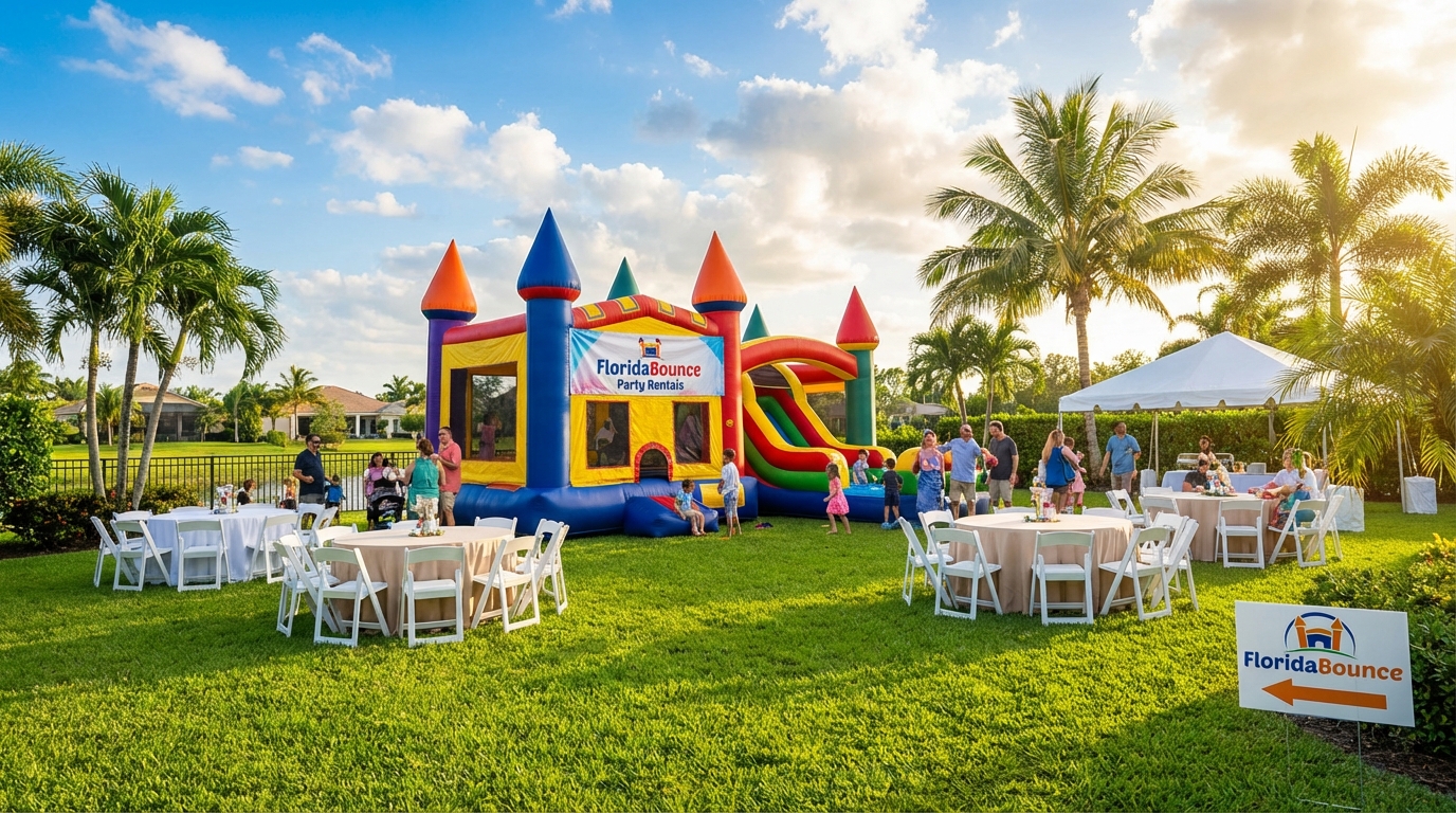 FloridaBounce Party Setup