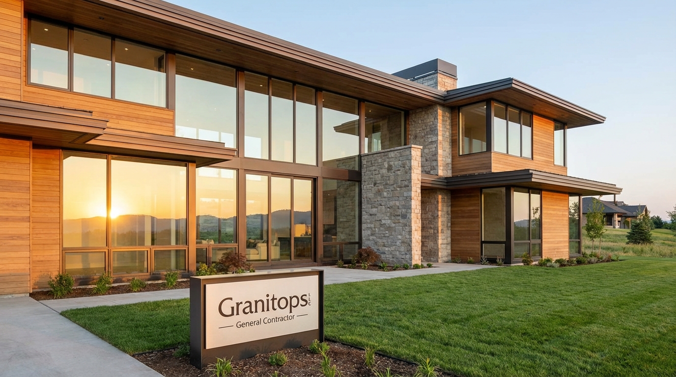 Modern new construction home with elegant design