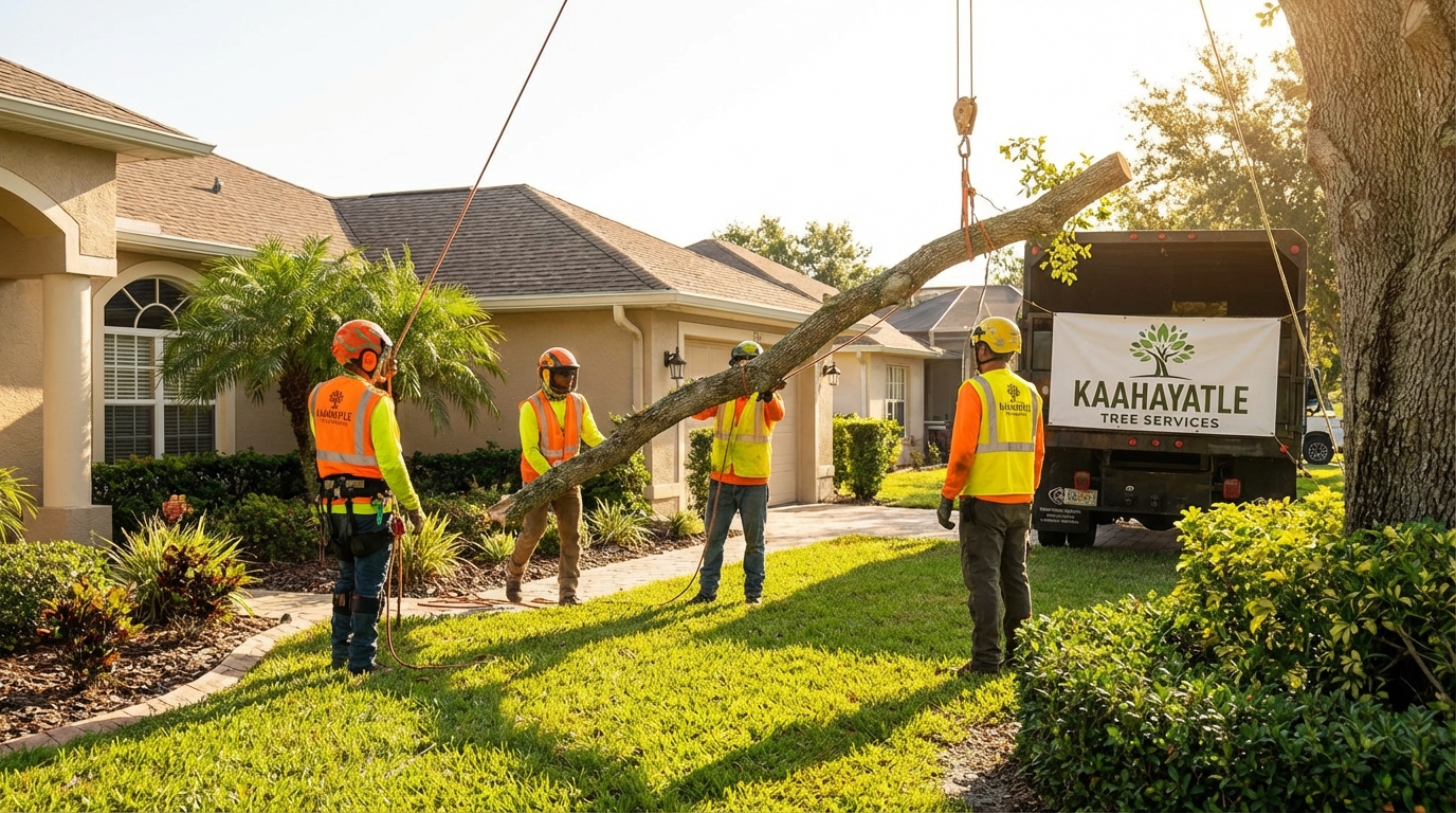 Safe tree removal operation
