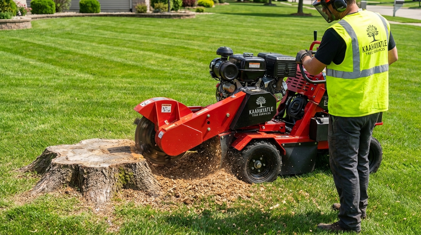 Stump grinding machinery