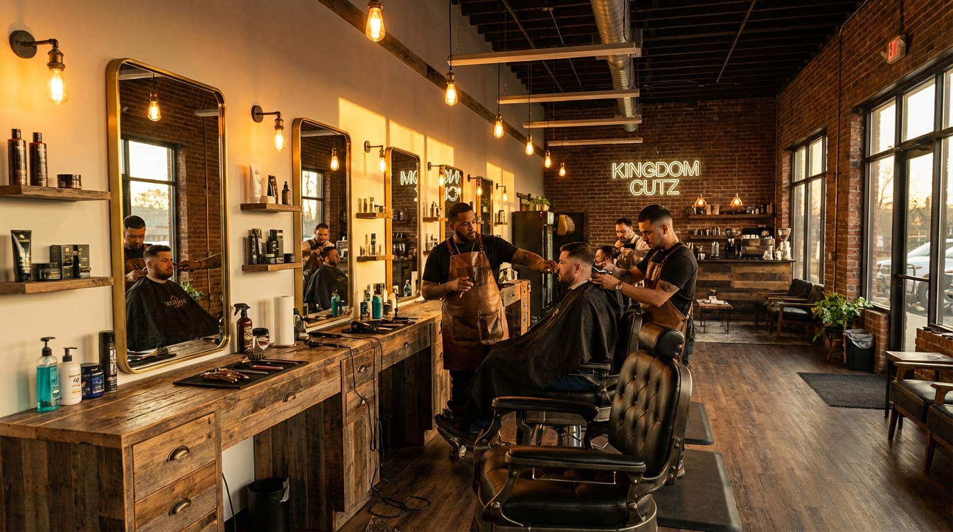 Kingdom Cutz Barbershop Interior