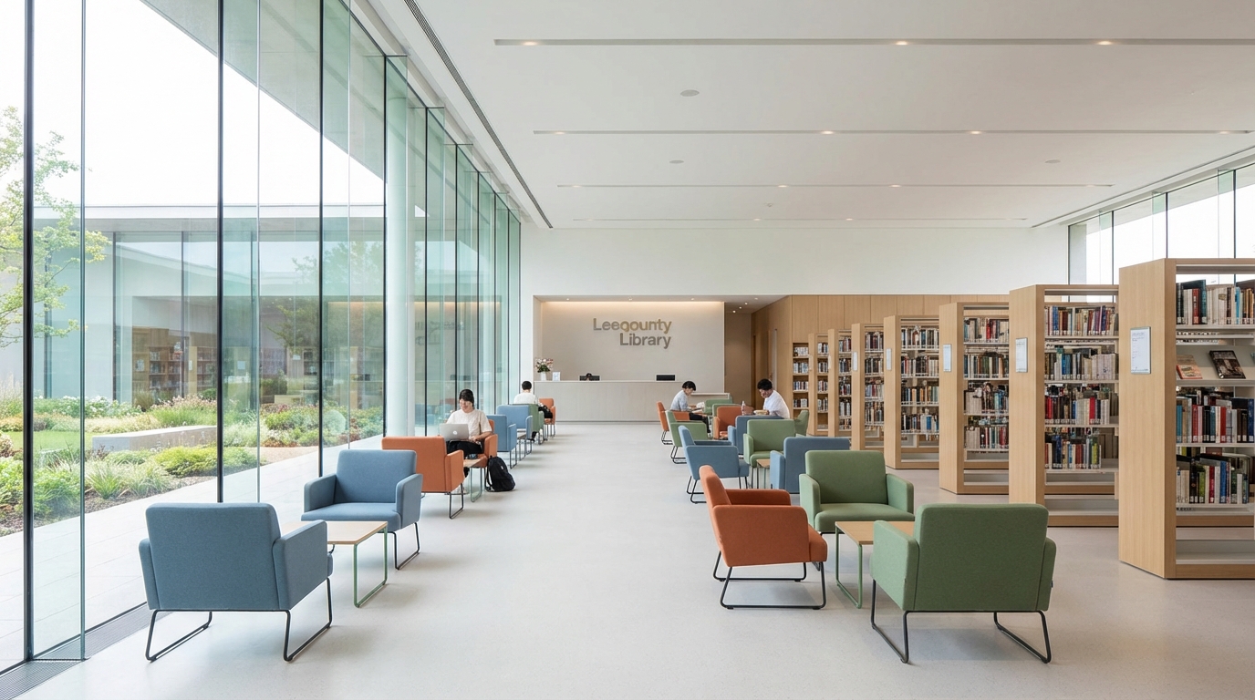 Modern Library Interior