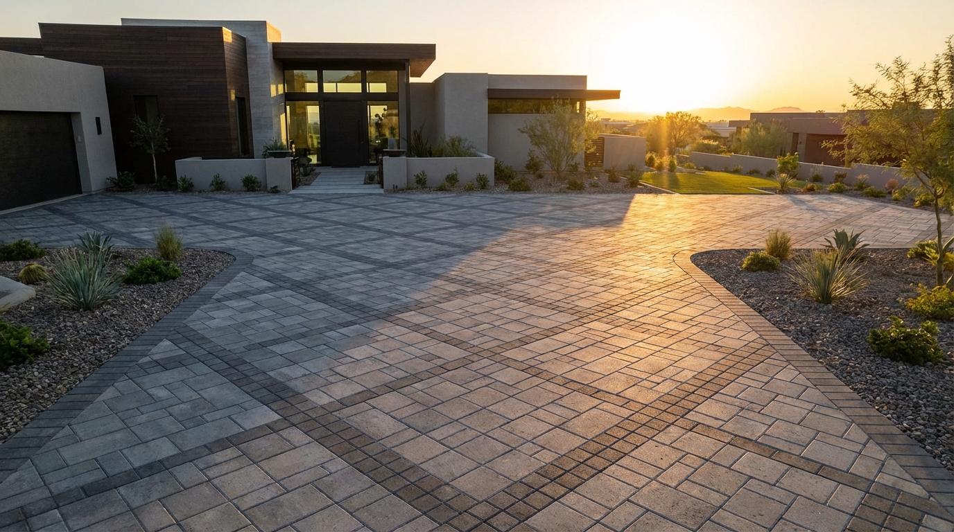 Cinematic driveway paving