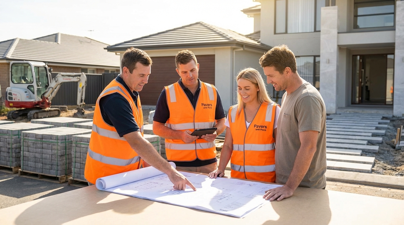 Pavers and More Team at Work