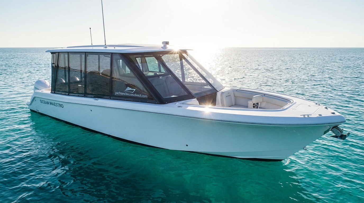 Luxury yacht enclosure background